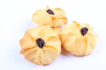 Cookies on a white background