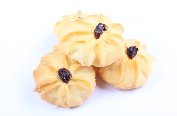 Cookies on a white background