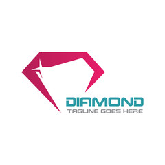 Diamond Logo Template Design, Emblem, Concept Design, Creative icon
