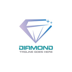 Diamond Logo Template Design, Emblem, Concept Design, Creative icon