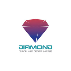 Diamond Logo Template Design, Emblem, Concept Design, Creative icon