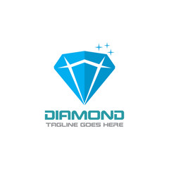 Diamond Logo Template Design, Emblem, Concept Design, Creative icon