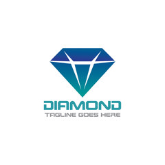 Diamond Logo Template Design, Emblem, Concept Design, Creative icon