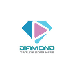 Diamond Logo Template Design, Emblem, Concept Design, Creative icon