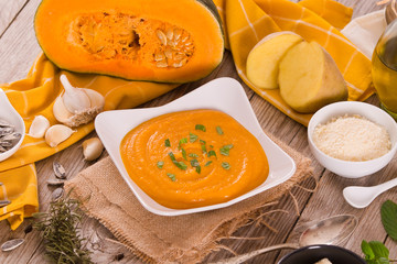 Pumpkin cream soup.