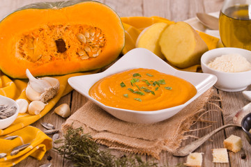 Pumpkin cream soup.