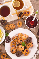 Shortcrust pastry biscuits.