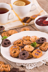 Shortcrust pastry biscuits.