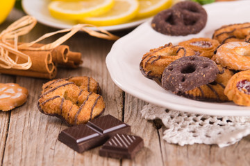 Shortcrust pastry biscuits.