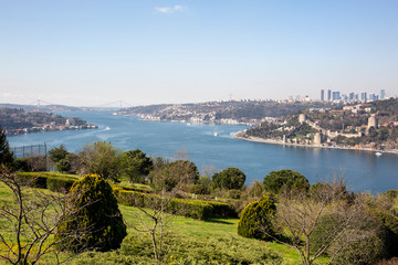 Fototapeta na wymiar Bosphorus and Rumeli Fortress, Istanbul