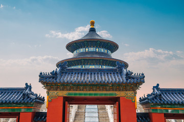 Temple of Heaven, Chinese traditional architecture in Beijing, China