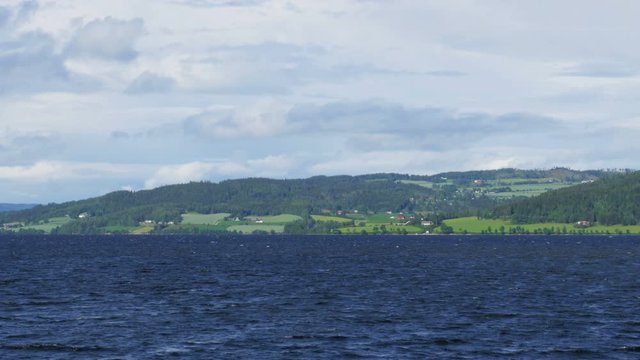 randsfjorden lake near oslo, norway, 