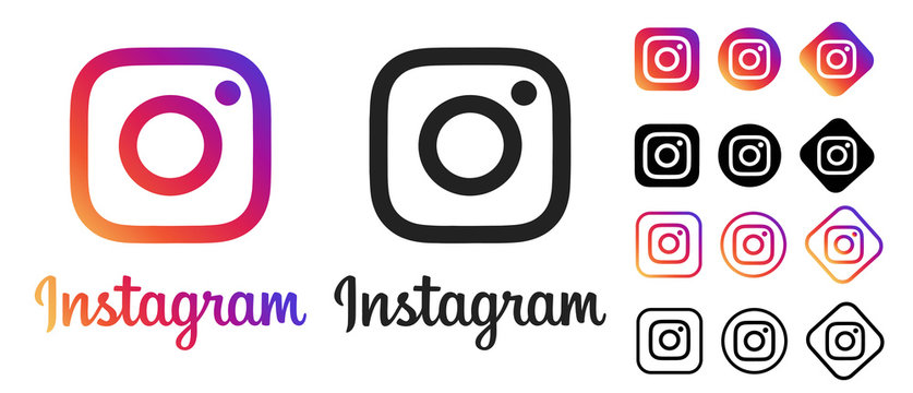 instagram icon. instagram logo. instagram  vector	