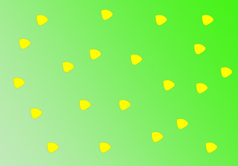 illustration green gradient background with yellow dot