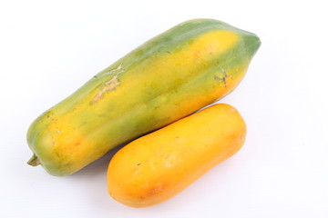 Papaya isolated on white background