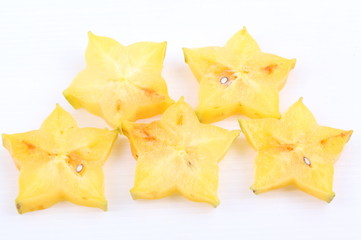 Fototapeta premium star apple isolated on white background