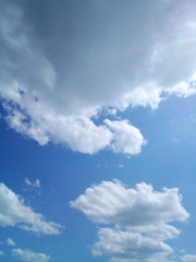 blue sky with clouds