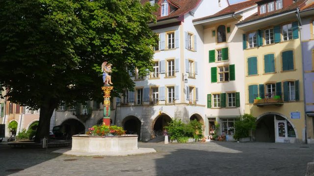 daily life on swiss streets, switzerland