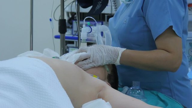 surgery operation, general view in hospital