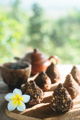 Making craft chocolate candies