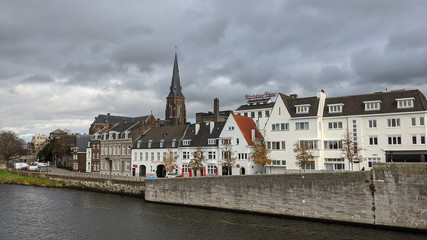 Maastricht, Limburg / Netherlands - November 2019: cityscape