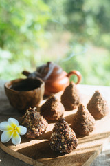Making craft chocolate candies