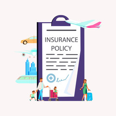 Travel Insurance service Concept