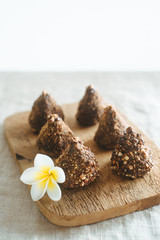 Making craft chocolate candies