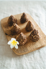 Making craft chocolate candies