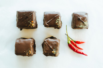 Chilly chocolate candy