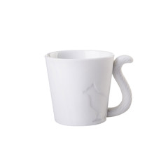 cup or white ceramic mug on background new.