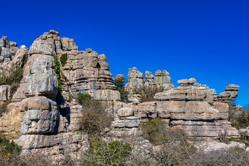 El Torcal de Antequera, Andalusia, Spain, near Antequera, province Malaga.