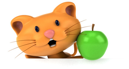 Fun cat - 3D Illustration