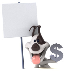 Fun dog - 3D Illustration