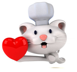 Fun cat - 3D Illustration