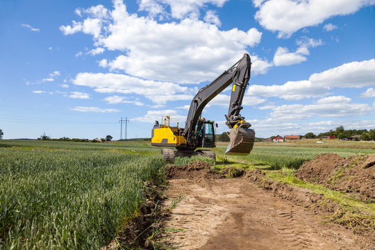 Digger at work