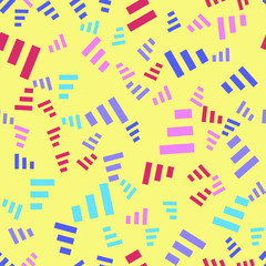 Flat geometric pattern texture. Multicolor abstract background for print and textile
