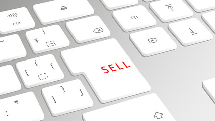 キーボード　アイキャッチ SELL　売る