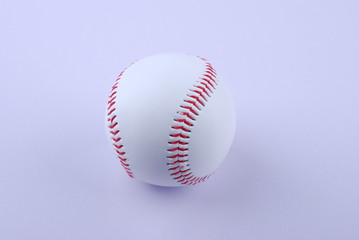 A professional baseball isolated on white