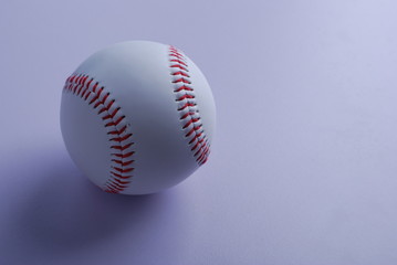 A professional baseball isolated on white