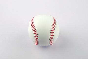 A professional baseball isolated on white