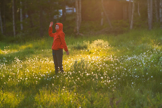 Boy in meadow