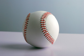 A professional baseball isolated on white.