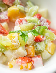 Close up shot of fruit salad