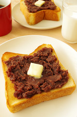 あんバタートースト