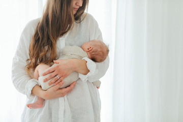 Mother with baby