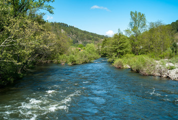 Fototapeta na wymiar River in the Cevennes