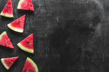 Sliced watermelon background