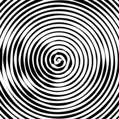 Abstract background. Vector illustration of psychedelic spiral with radial rays. Twisted comic effect. Vortex backgrounds. Hypnotic spiral