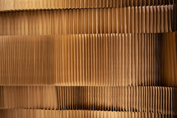 Pressed cardboard texture close up